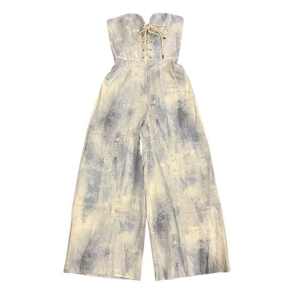 Petersyn Bruna Grotto strapless wideleg jumpsuit Size XS,NWT - Picture 6 of 16